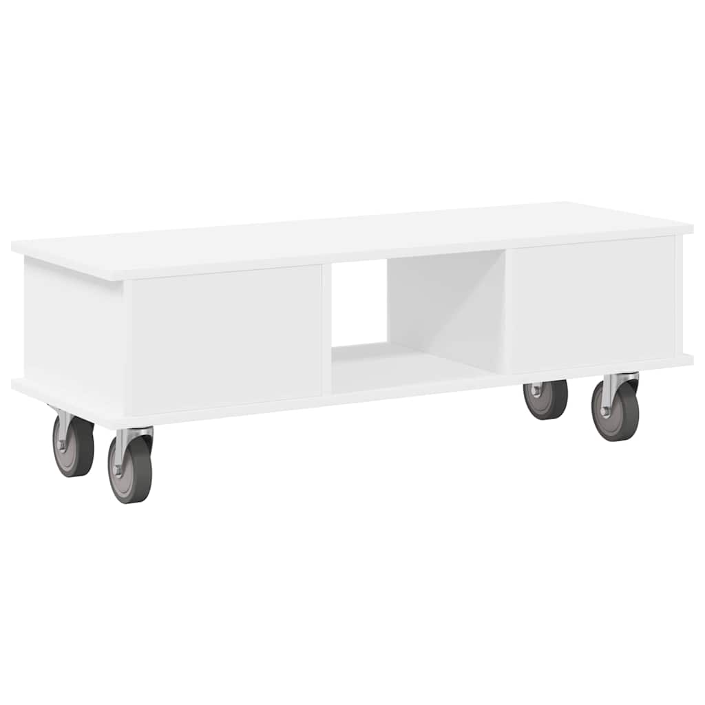 Supporto TV Bianco 100 x 35 x 35 cm Legno multistrato