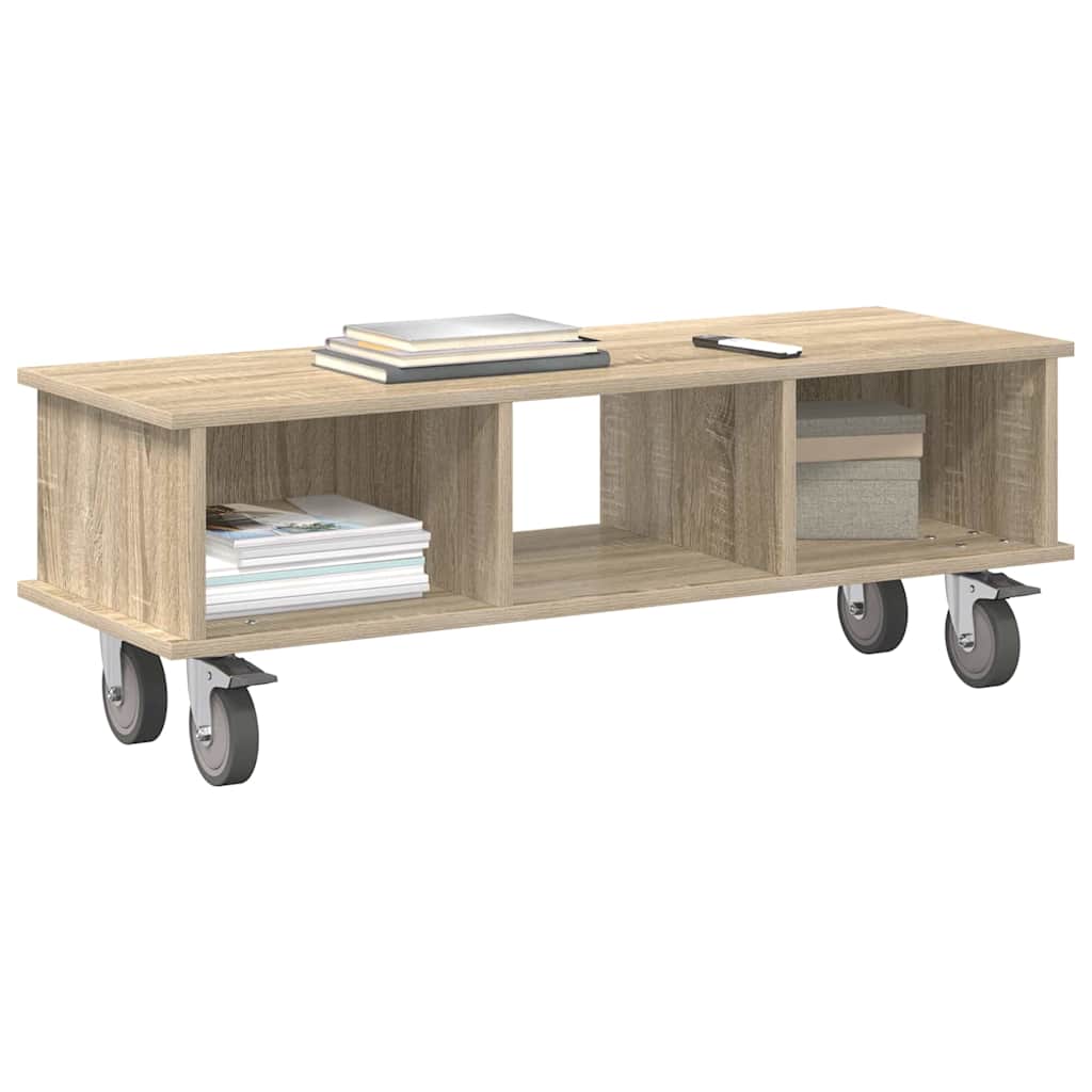 Supporto TV Rovere Sonoma 100 x 35 x 35 cm Legno multistrato