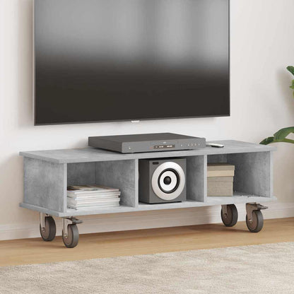 Supporto TV Grigio cemento 100 x 35 x 35 cm Legno multistrato