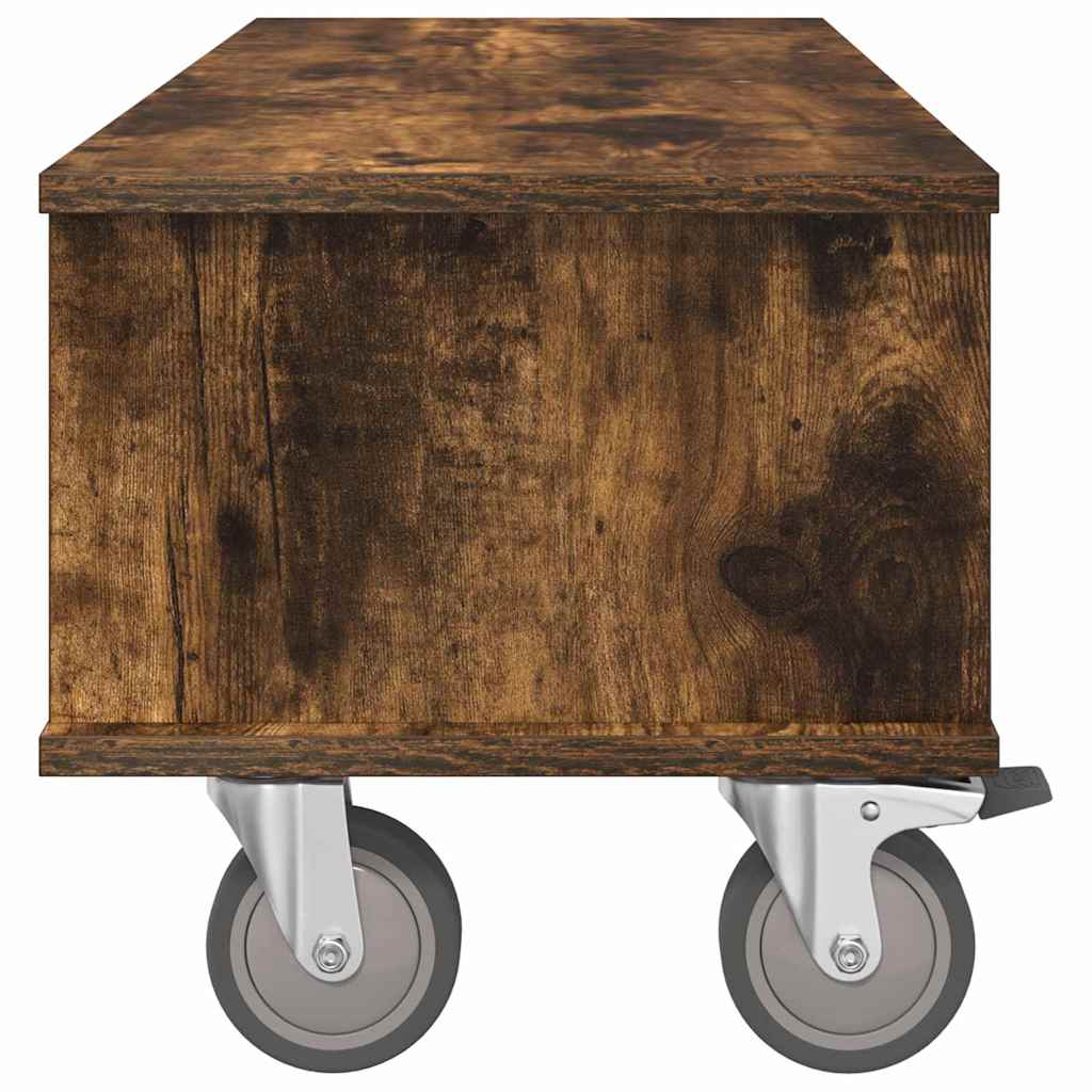 Supporto TV Rovere fumé 100 x 35 x 35 cm Legno multistrato