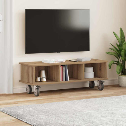 Supporto TV Rovere artigianale 100 x 35 x 35 cm