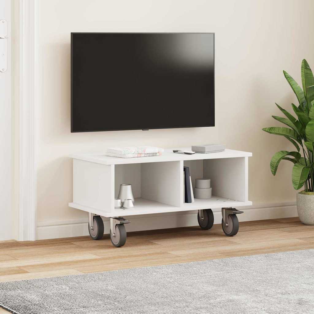 Supporto TV Bianco 68,5 x 35 x 35 cm Legno multistrato