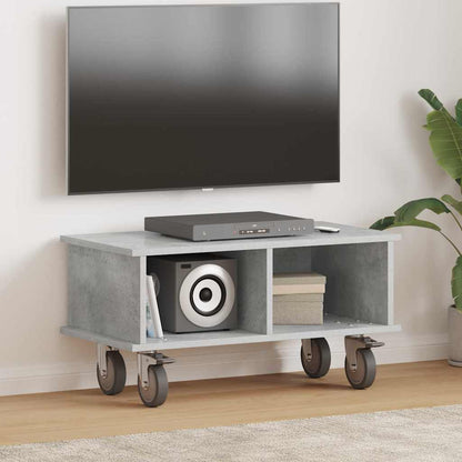 Supporto TV Grigio cemento 68,5 x 35 x 35 cm Legno multistrato