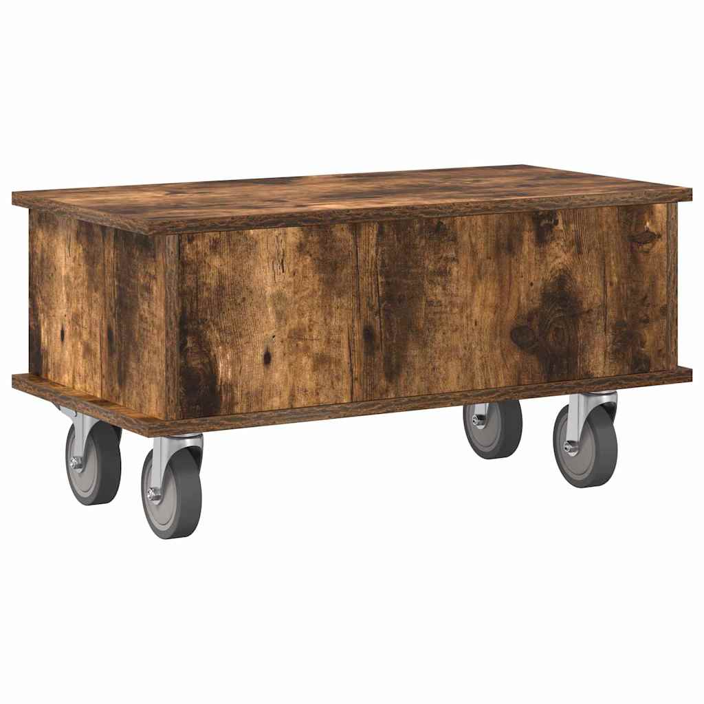 Supporto TV Rovere fumé 68,5 x 35 x 35 cm Legno multistrato