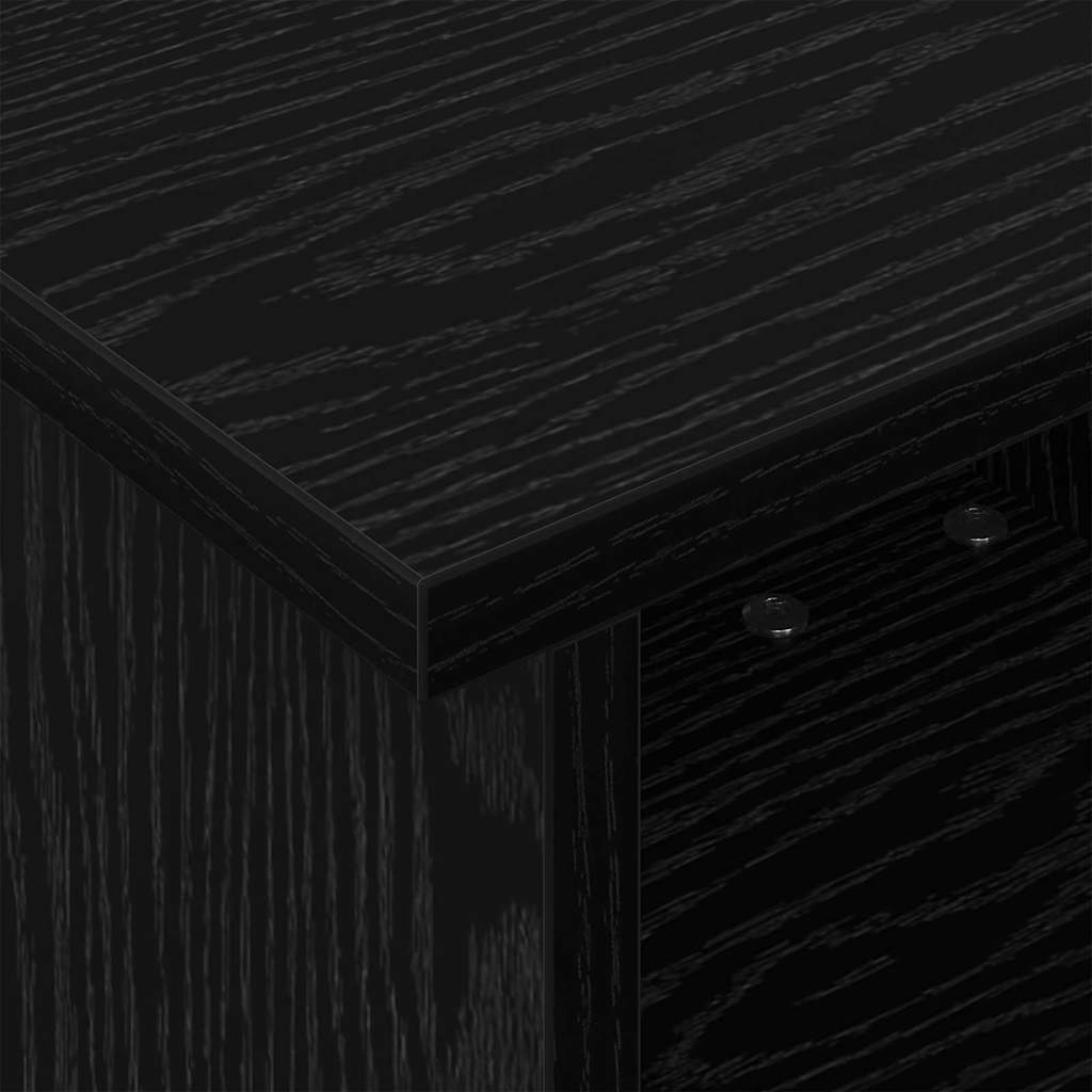 Supporto TV Rovere Nero 37 x 35 x 35 cm Legno multistrato