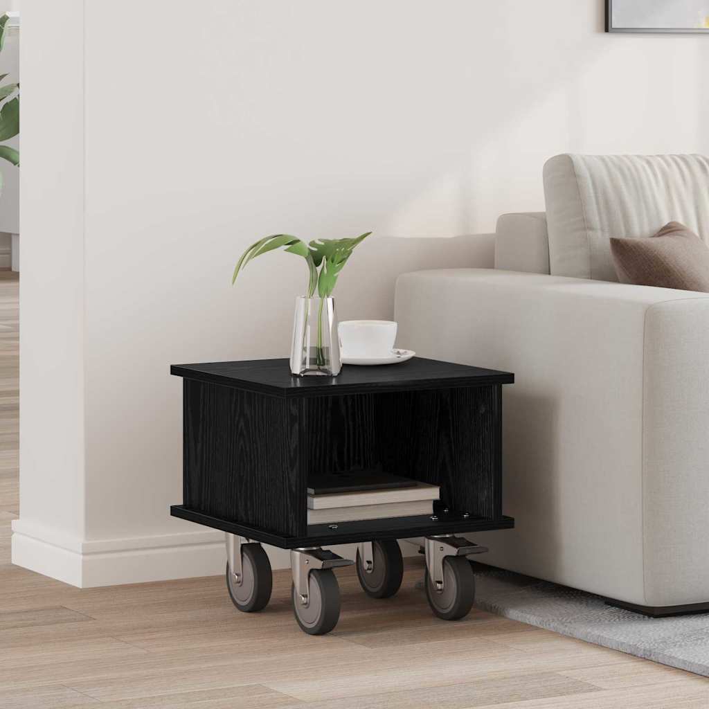 Supporto TV Rovere Nero 37 x 35 x 35 cm Legno multistrato