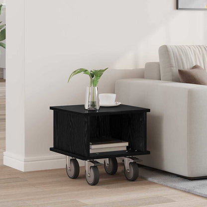 Supporto TV Rovere Nero 37 x 35 x 35 cm Legno multistrato