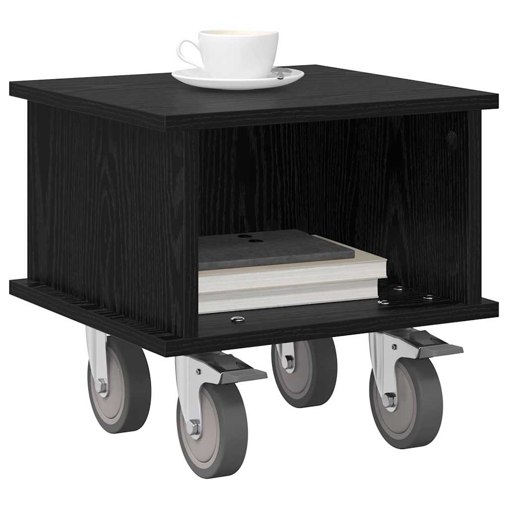 Supporto TV Rovere Nero 37 x 35 x 35 cm Legno multistrato