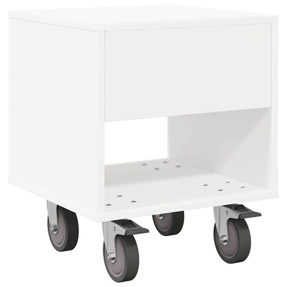 Comodino Bianco 40,5 x 40 x 48 cm Legno multistrato