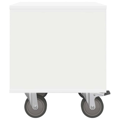 Comodino Bianco 40,5 x 40 x 48 cm Legno multistrato
