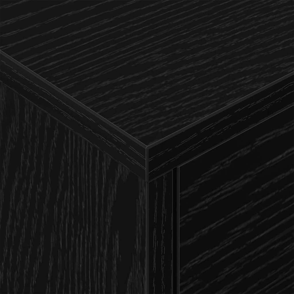 Comodino 2 pcs Rovere Nero 40,5 x 40 x 48 cm Legno multistrato | homemem39