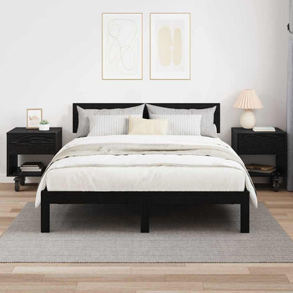 Comodino 2 pcs Rovere Nero 40,5 x 40 x 48 cm Legno multistrato | homemem39