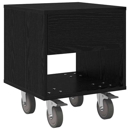 Comodino 2 pcs Rovere Nero 40,5 x 40 x 48 cm Legno multistrato | homemem39