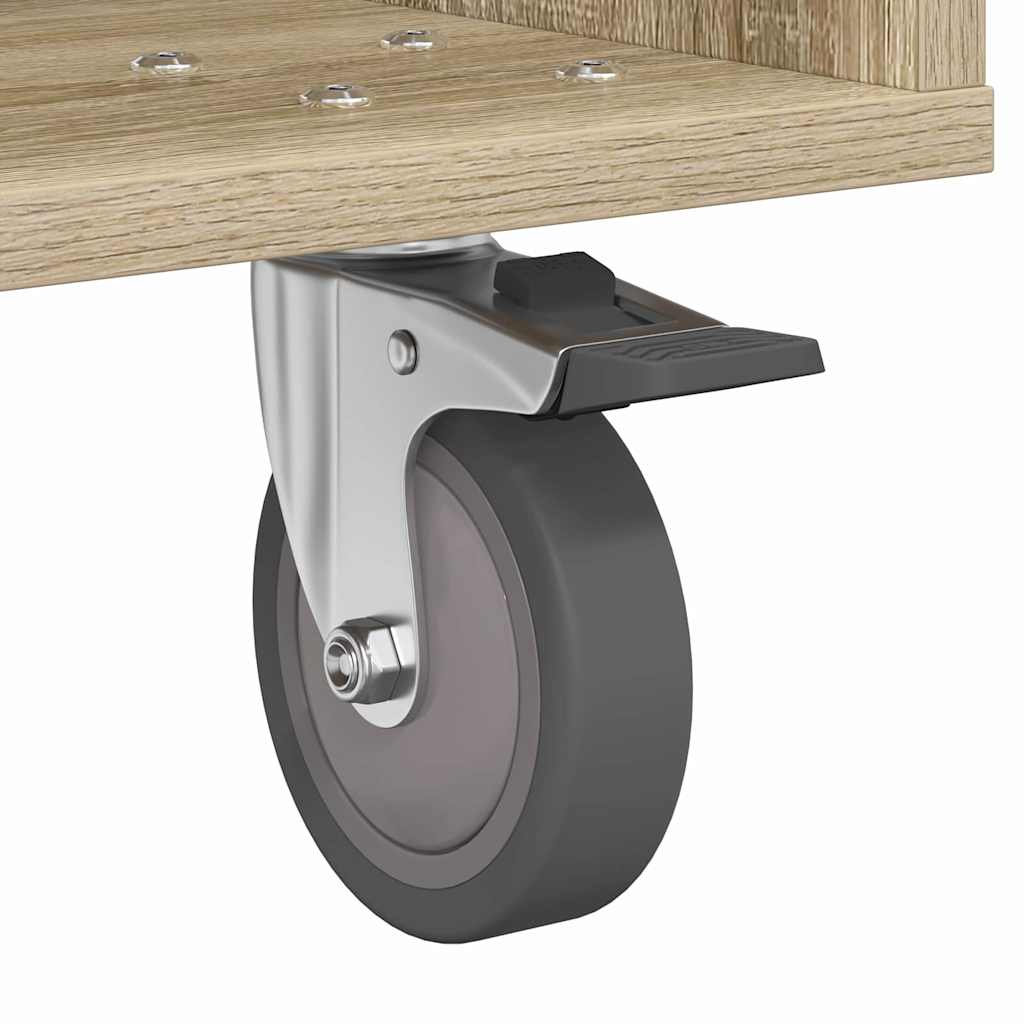 Comodino Rovere Sonoma 40,5 x 40 x 48 cm Legno ingegnerizzato
