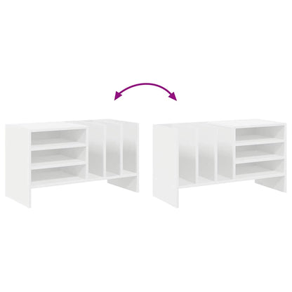 Mobile porta vinili Bianco 78.5 x 35 x 45 cm Legno multistrato | homemem39