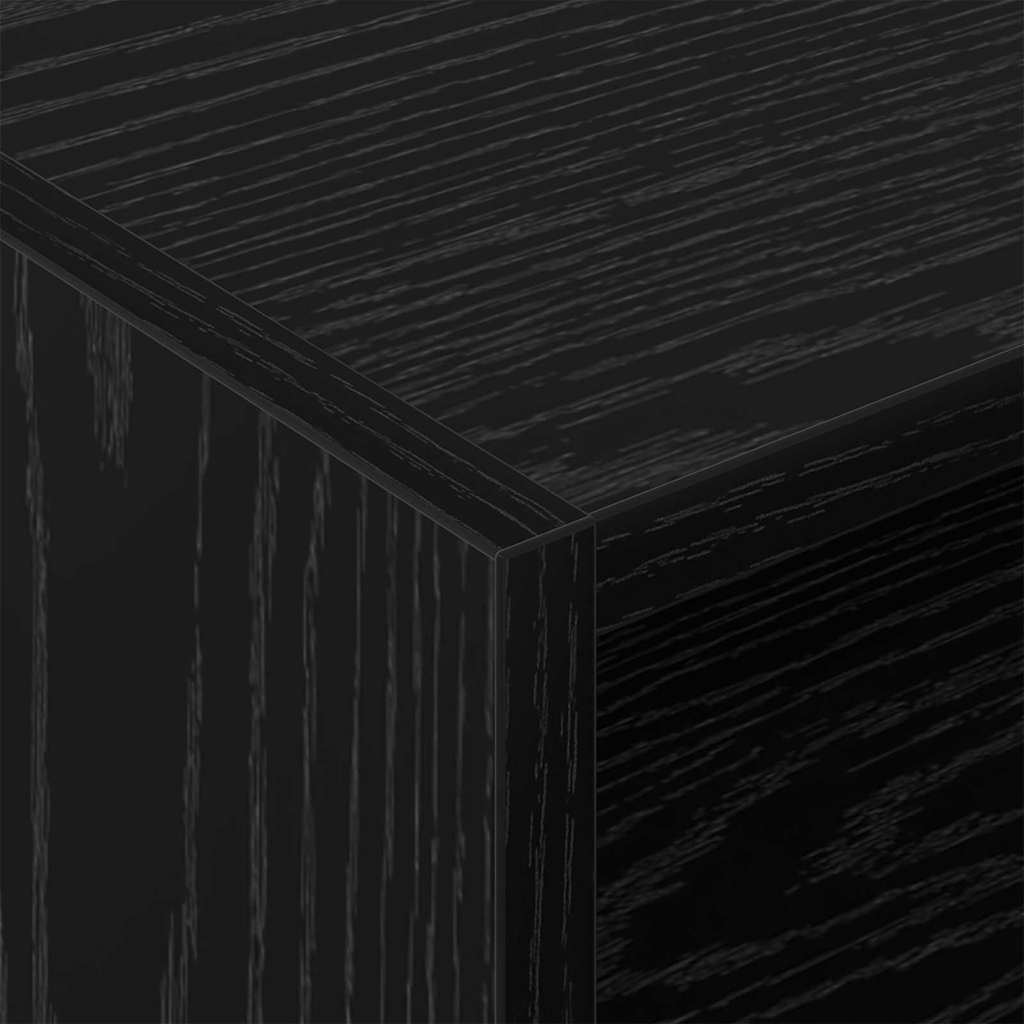 Mobile porta vinili Rovere Nero 78.5 x 35 x 45 cm | homemem39