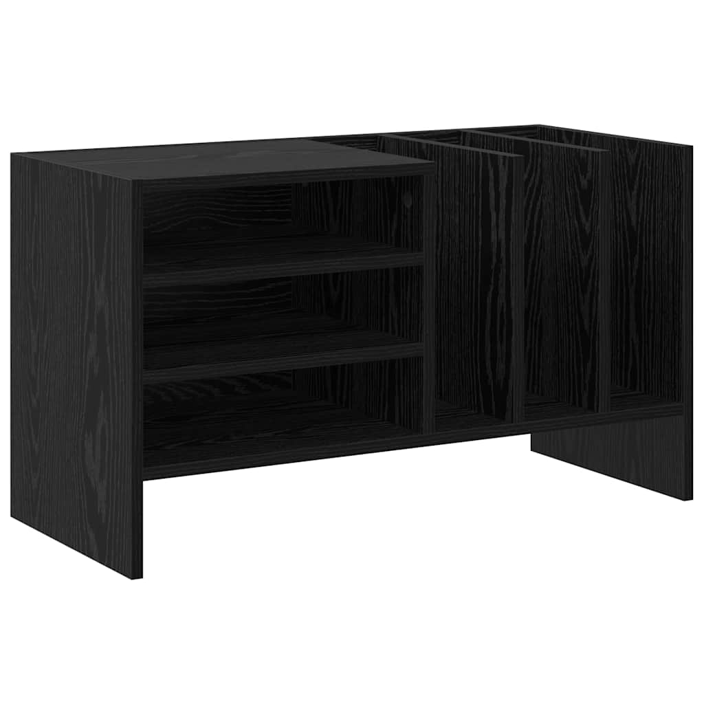 Mobile porta vinili Rovere Nero 78.5 x 35 x 45 cm | homemem39