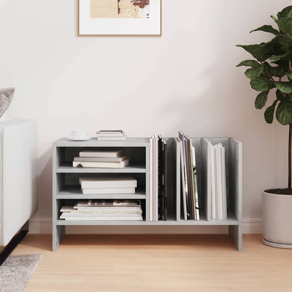 Mobile porta vinili Grigio cemento 78.5 x 35 x 45 cm | homemem39