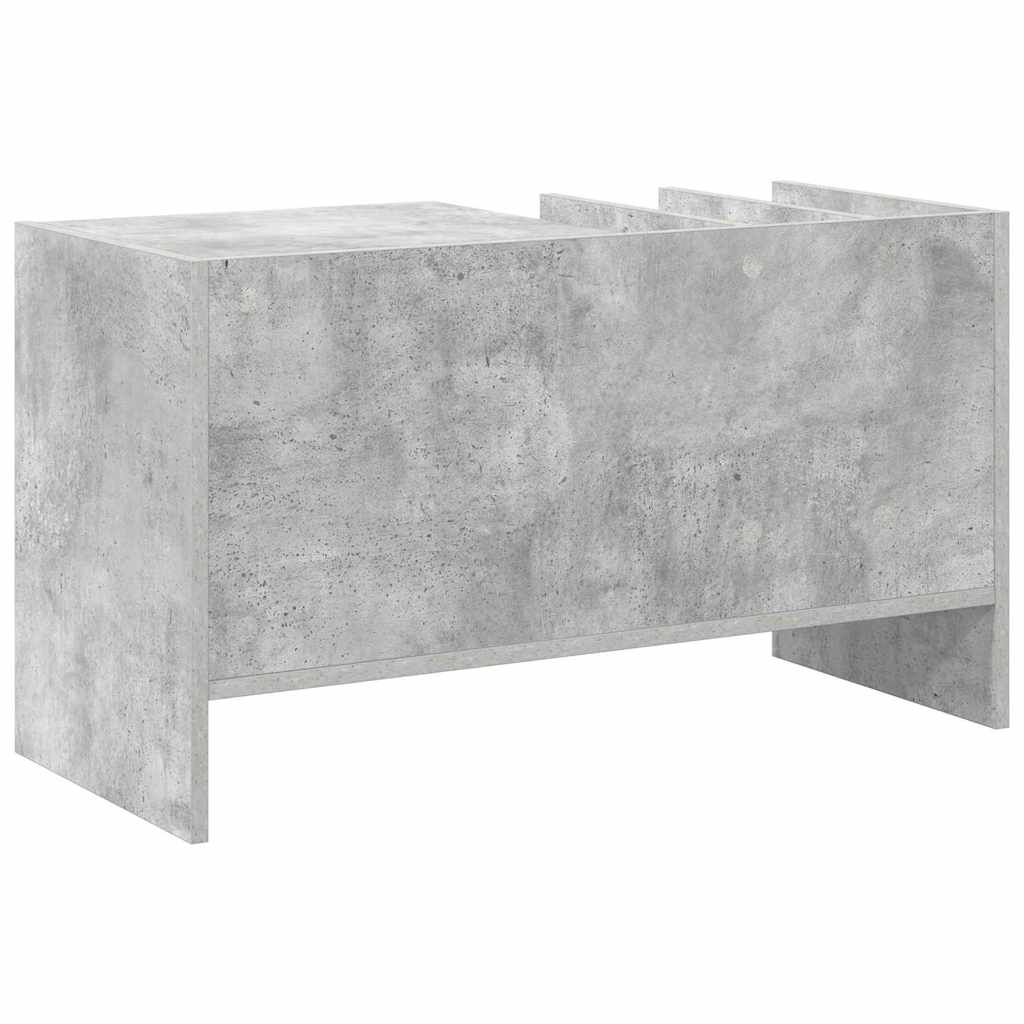 Mobile porta vinili Grigio cemento 78.5 x 35 x 45 cm | homemem39