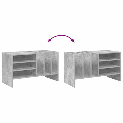 Mobile porta vinili Grigio cemento 78.5 x 35 x 45 cm | homemem39