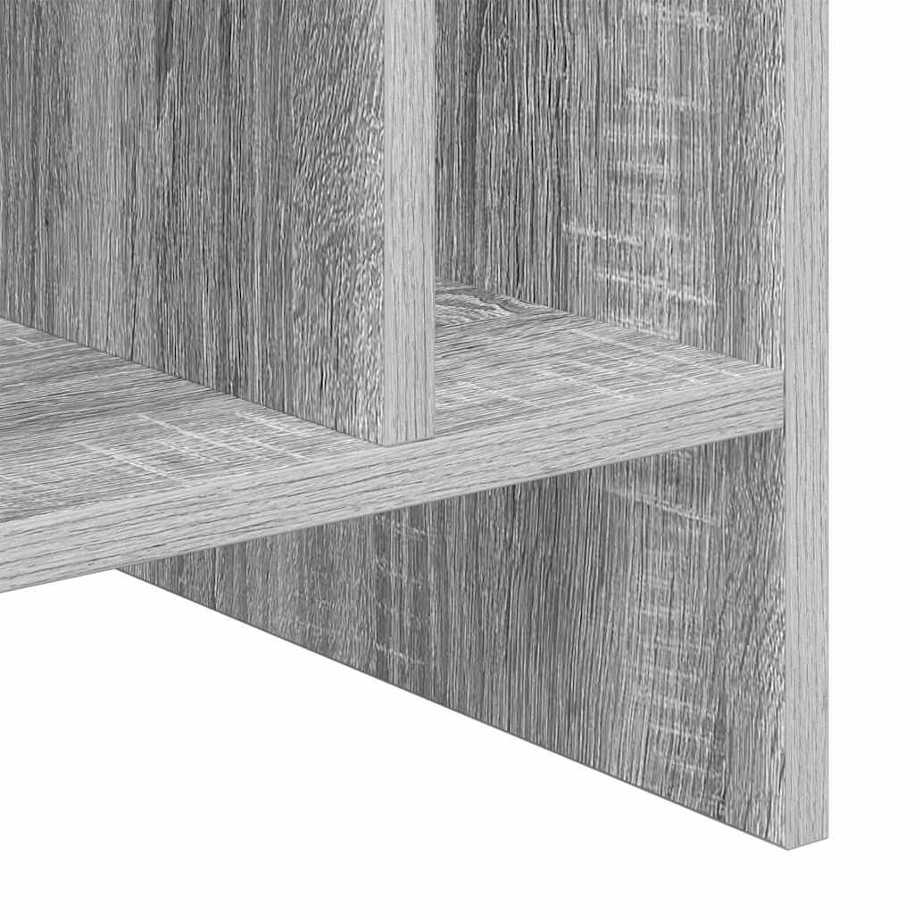 Mobile porta vinili Grigio Sonoma 78.5 x 35 x 45 cm | homemem39