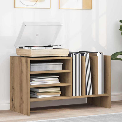 Mobile porta vinili Rovere artigianale 78.5 x 35 x 45 cm