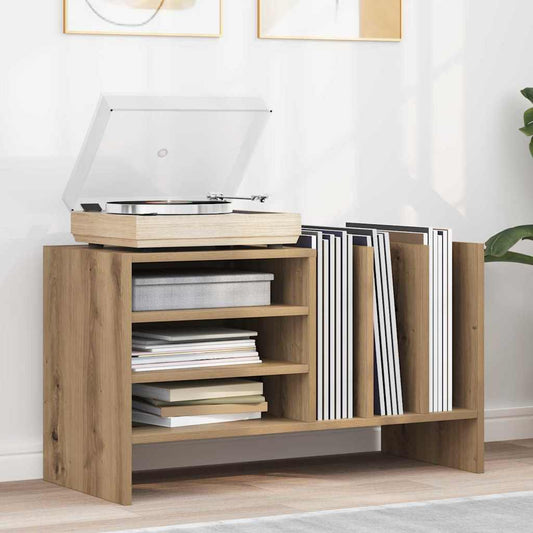 Mobile porta vinili Rovere artigianale 78.5 x 35 x 45 cm