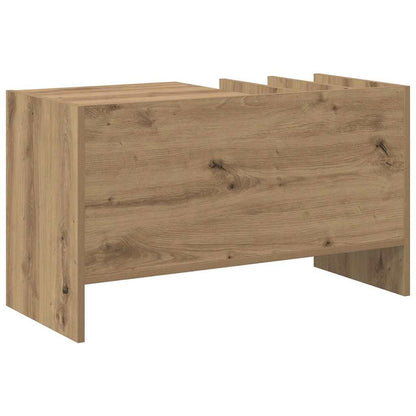 Mobile porta vinili Rovere artigianale 78.5 x 35 x 45 cm | homemem39