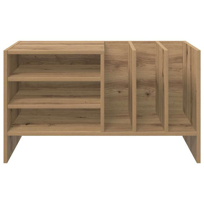 Mobile porta vinili Rovere artigianale 78.5 x 35 x 45 cm | homemem39