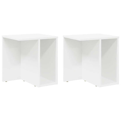 Tavolino 2 pcs Bianco 37 x 32 x 40 cm Legno multistrato | homemem39