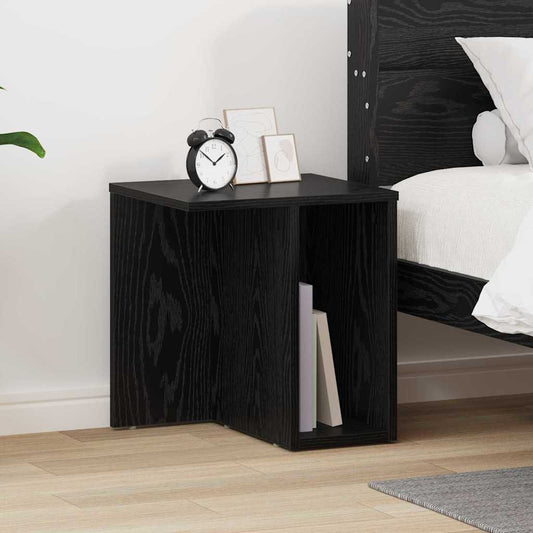 Tavolino Rovere Nero 37 x 32 x 40 cm Legno multistrato | homemem39
