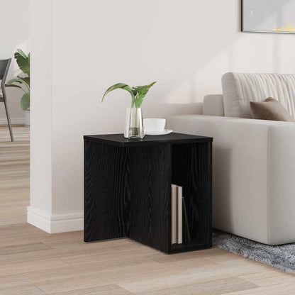 Tavolino Rovere Nero 37 x 32 x 40 cm Legno multistrato | homemem39
