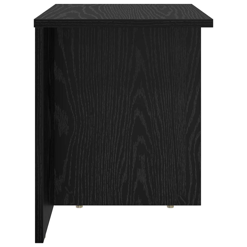 Tavolino 2 pcs Rovere Nero 37 x 32 x 40 cm Legno multistrato | homemem39