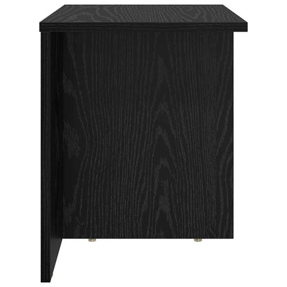 Tavolino 2 pcs Rovere Nero 37 x 32 x 40 cm Legno multistrato | homemem39
