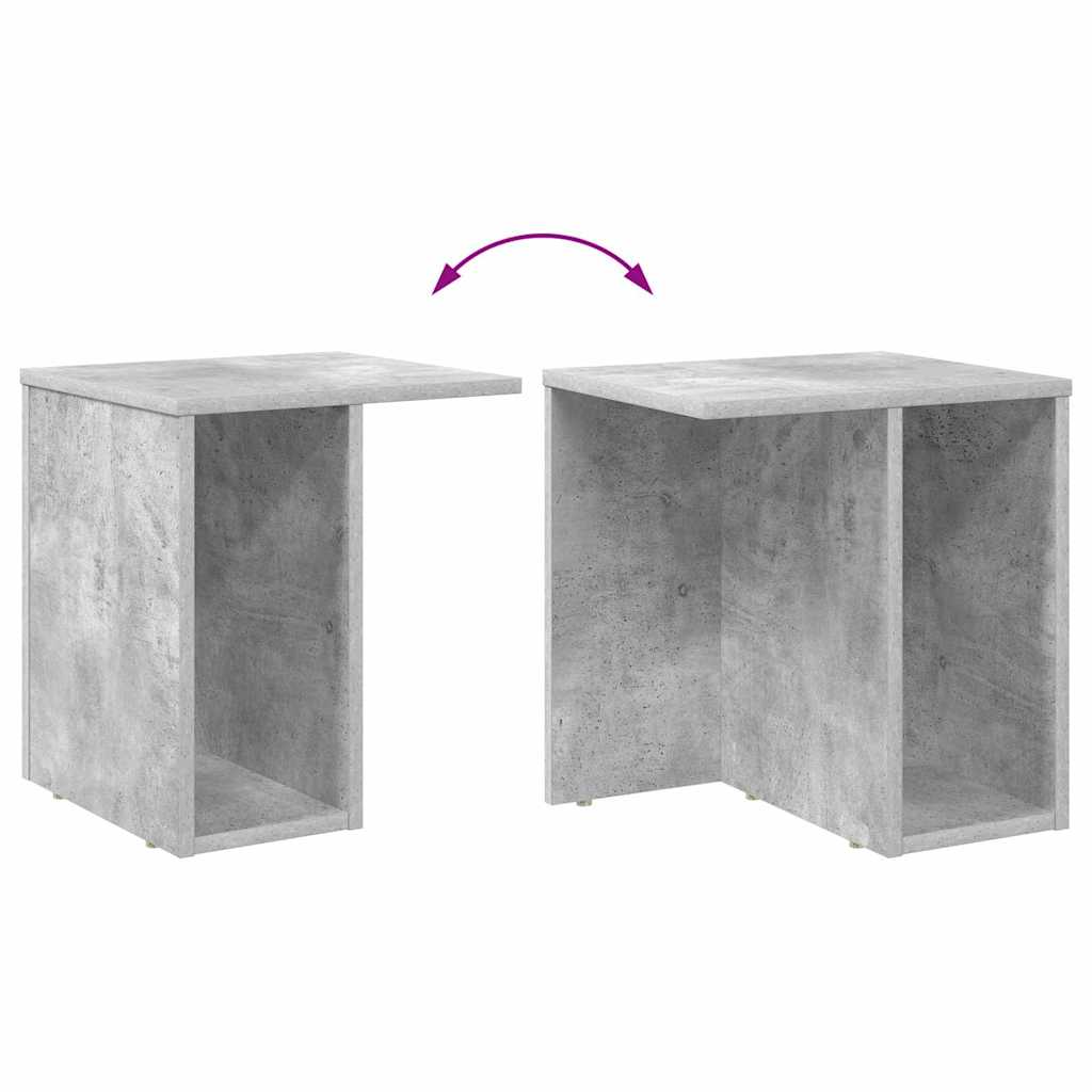 Tavolino Grigio cemento 37 x 32 x 40 cm Legno multistrato | homemem39