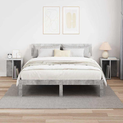 Tavolino 2 pcs Grigio cemento 37 x 32 x 40 cm Legno multistrato | homemem39