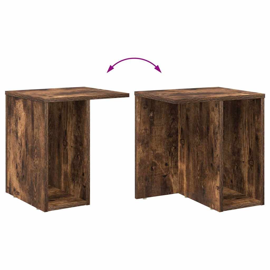 Tavolino Rovere fumé 37 x 32 x 40 cm Legno multistrato | homemem39