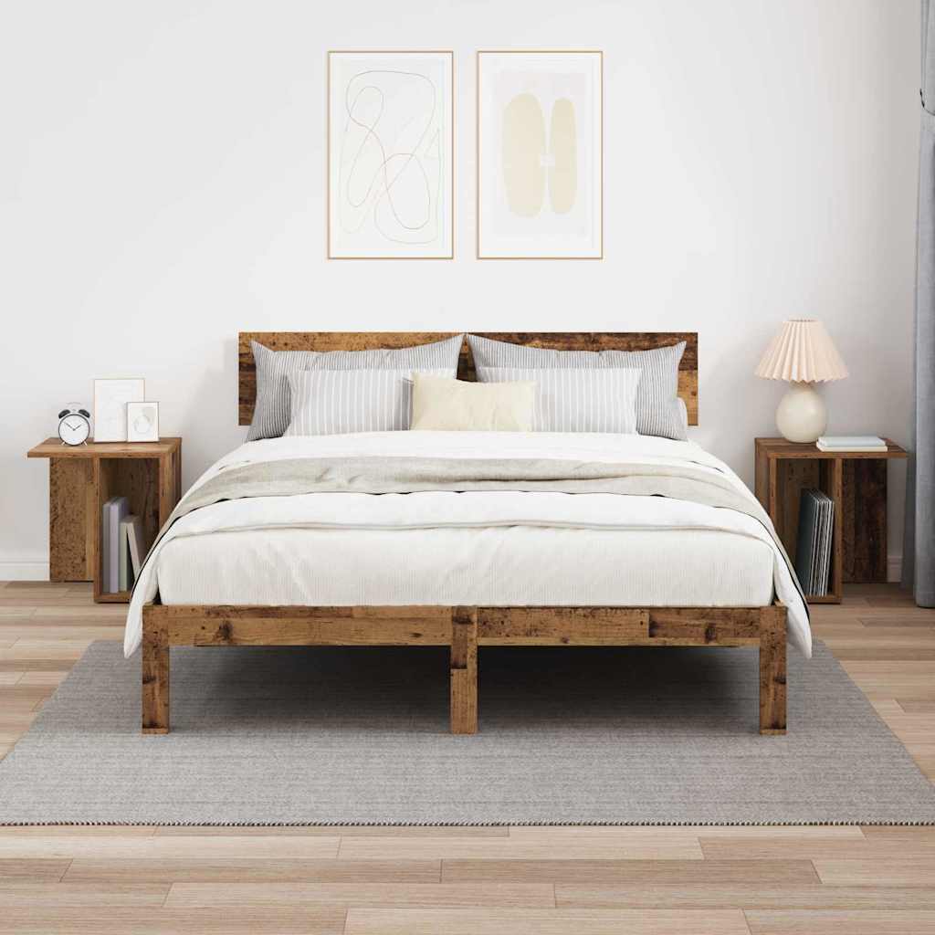 Tavolino 2 pcs Legno vecchio 37 x 32 x 40 cm Legno multistrato | homemem39