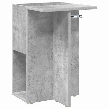 Tavolino Grigio cemento 35 x 40 x 55 cm Legno multistrato