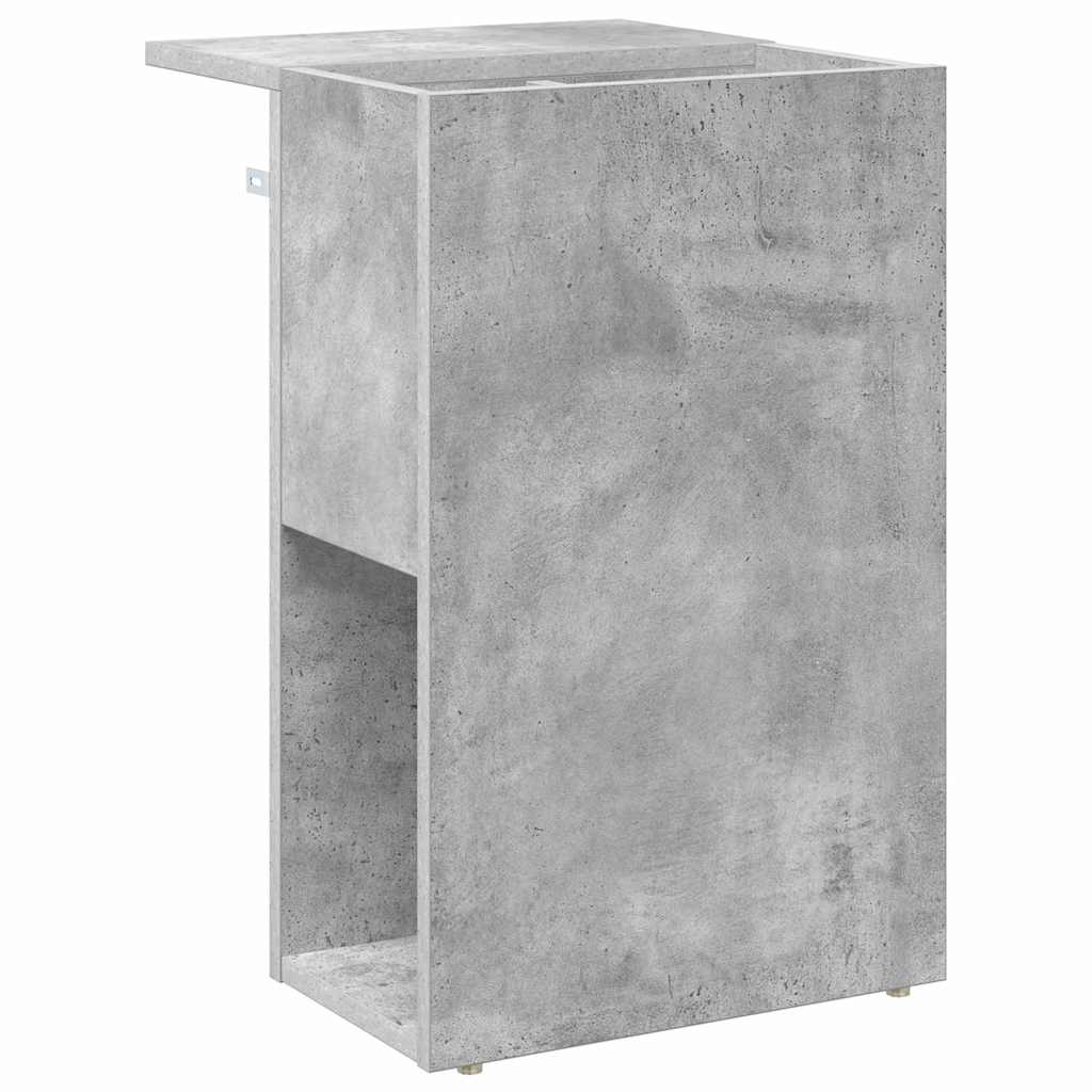 Tavolino Grigio cemento 35 x 40 x 55 cm Legno multistrato