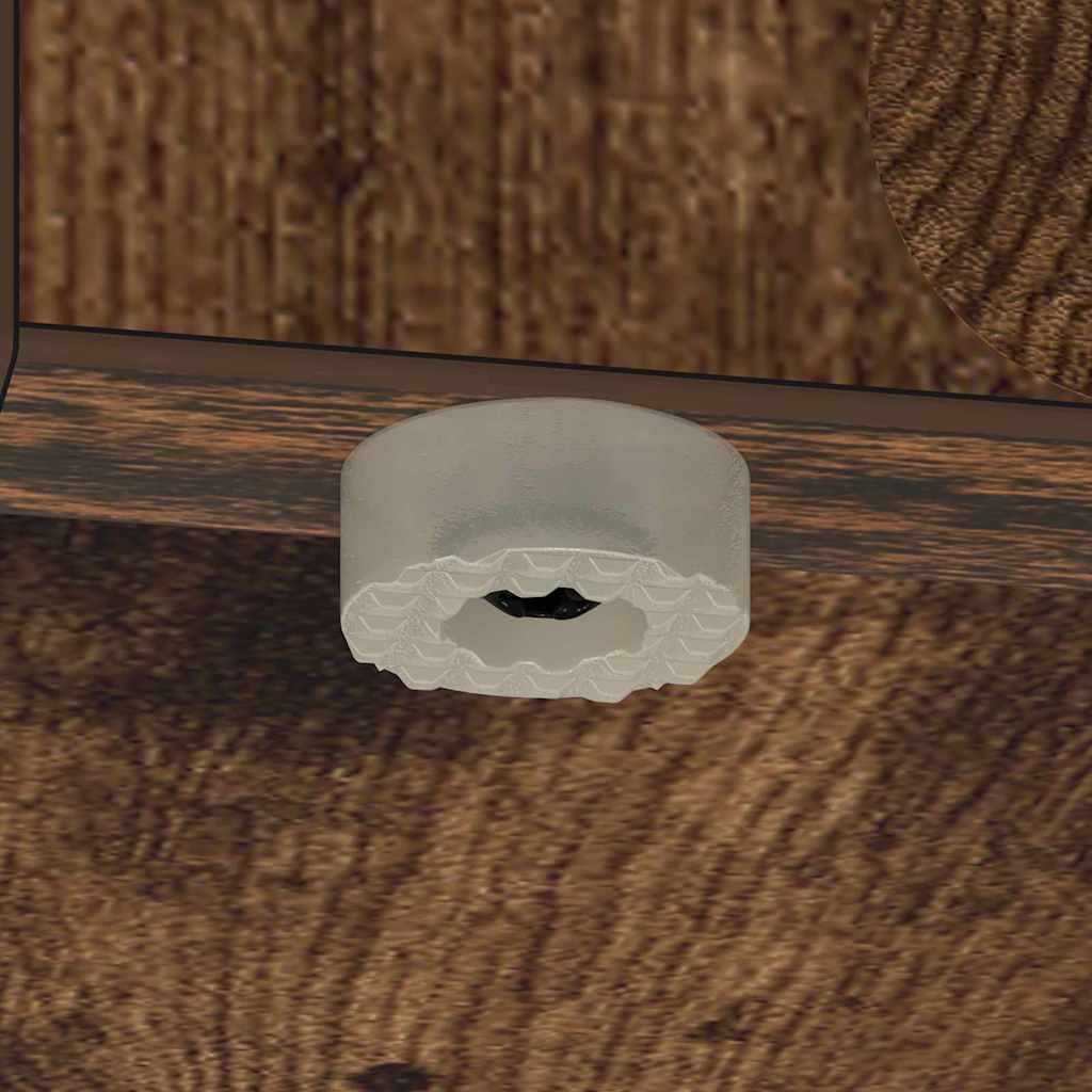 Tavolino Rovere fumé 35 x 40 x 55 cm Legno multistrato