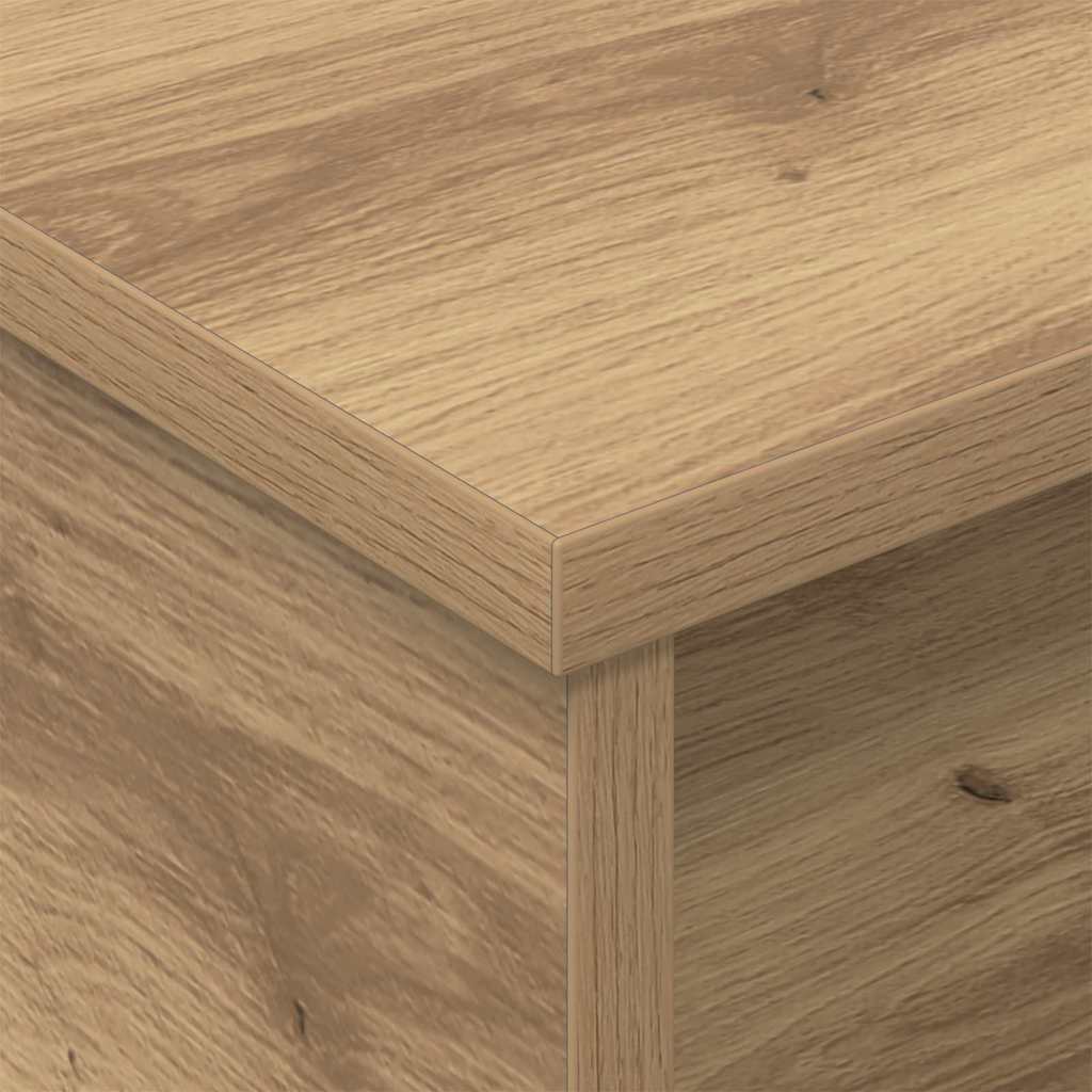 Comodino 2 pz Rovere artigianale 40 x 31 x 15 cm | homemem39