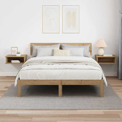Comodino 2 pz Rovere artigianale 40 x 31 x 15 cm | homemem39