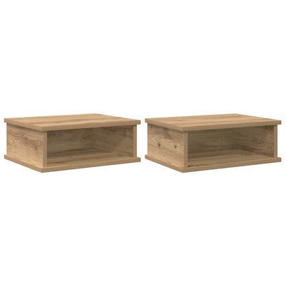 Comodino 2 pz Rovere artigianale 40 x 31 x 15 cm