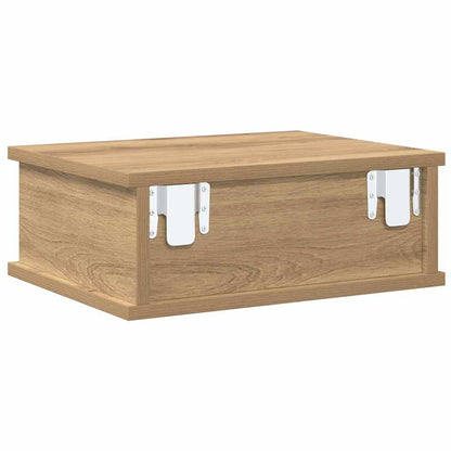 Comodino 2 pz Rovere artigianale 40 x 31 x 15 cm | homemem39