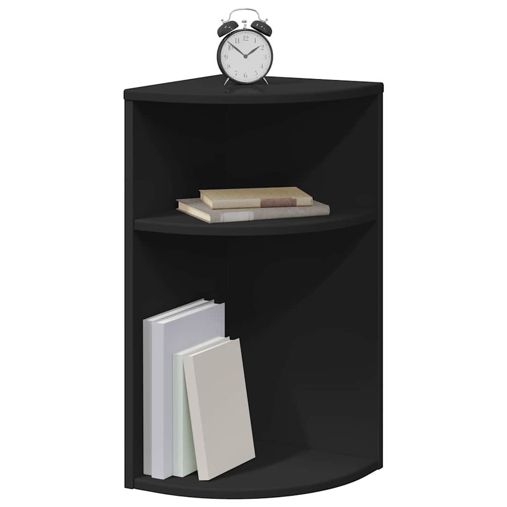 Tavolino Nero 29,6 x 29,6 x 60 cm Legno multistrato