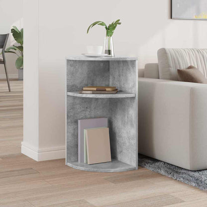 Tavolino Grigio cemento 29,6 x 29,6 x 60 cm Legno multistrato