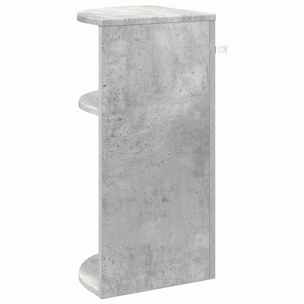 Tavolino Grigio cemento 29,6 x 29,6 x 60 cm Legno multistrato