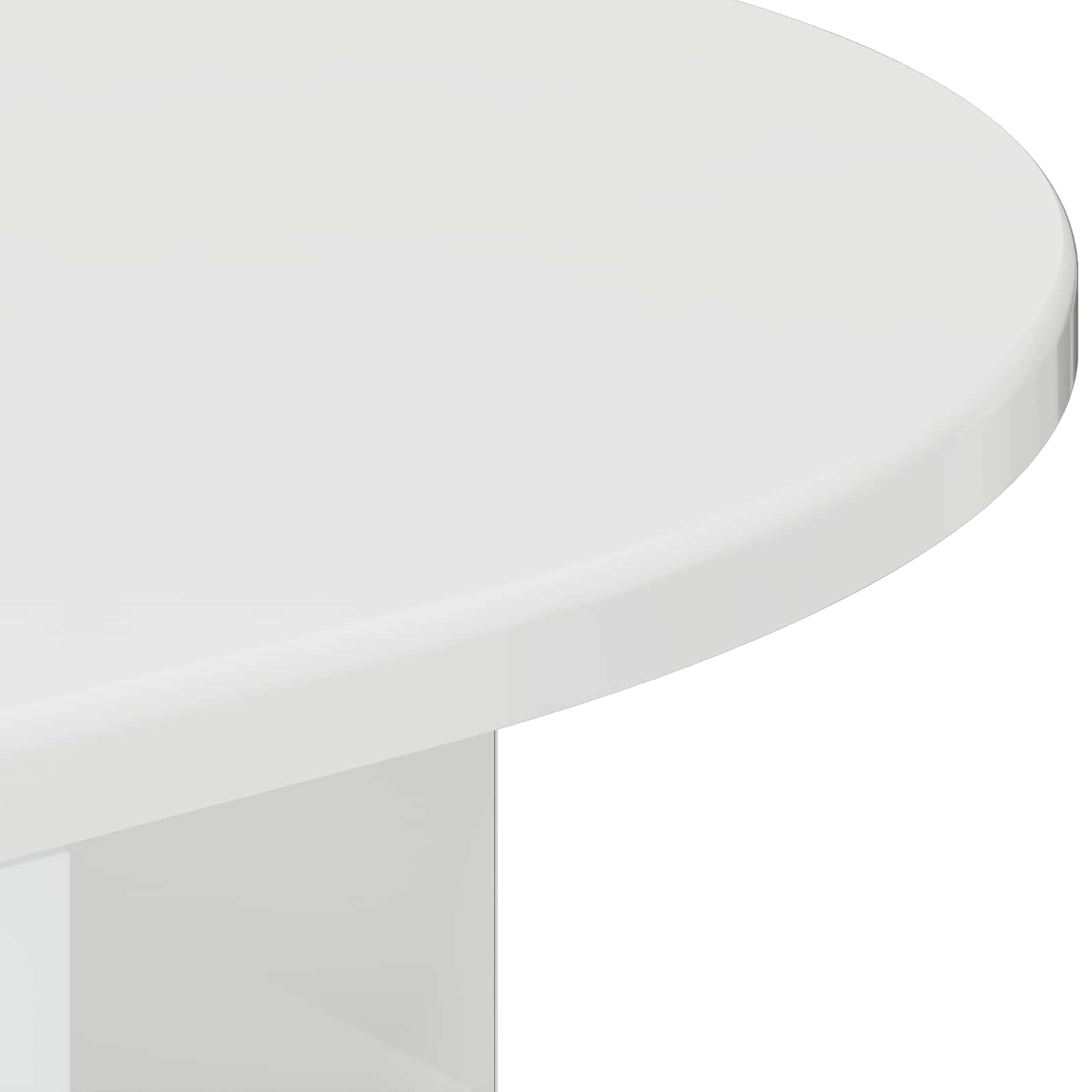 Tavolino Bianco Lucido 29,6 x 29,6 x 60 cm Legno multistrato | homemem39