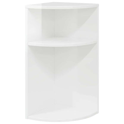 Tavolino Bianco Lucido 29,6 x 29,6 x 60 cm Legno multistrato